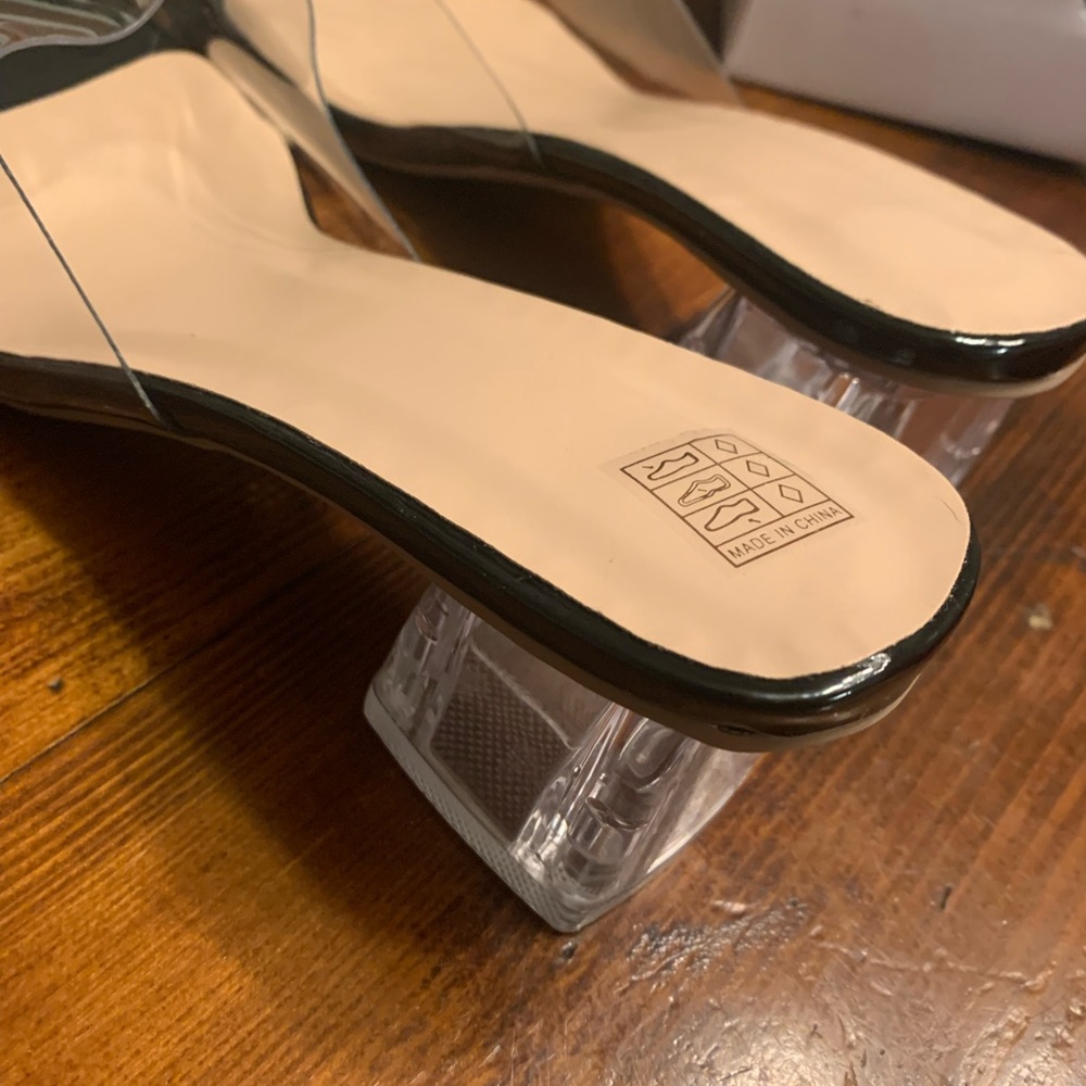 new transparent heel and square toe - Picture 6 of 9